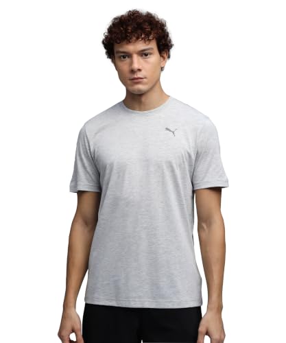 PUMA Herren Graphics Training T-Shirt S, Light Gray Heather