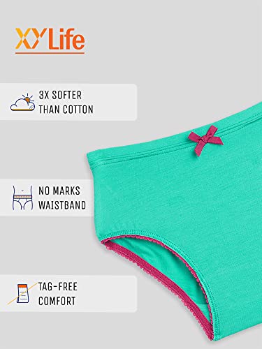 Image of XY Life Primary Modal Hipsters for Girls, Relaxed Fit, Solid