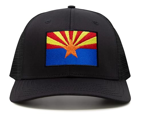Image of International Tie State Hat for Men and Women, Adjustable Snapback Trucker Baseball Cap with Embroidered Patch