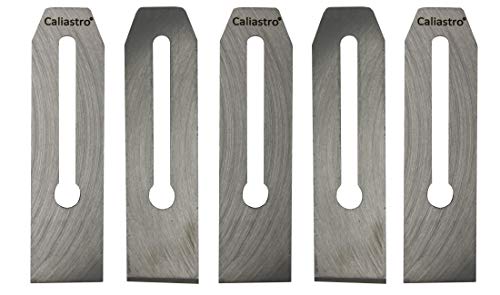 5-pack of 2 Inch Wide Replacement Bench Plane Blades - for No. 4 & No. 5 Iron Bench Planes by all Major Brands