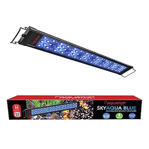 Aquatop LED Aquarium Blue Light – SkyAqua Blue, Actinic Spectrum, Fits 12-18-Inch Tanks, Aquarium Lights for Fish Tank, UL & CSA, LED Blue Light for Natural Moonlight Illumination