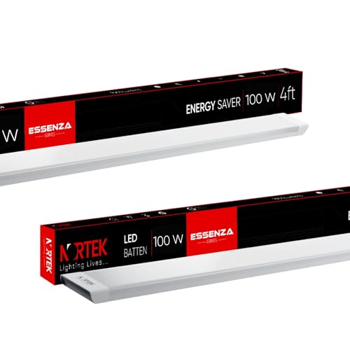Nortek Essenza 100W LED Tube Light Batten | High Wattage 4 Feet C...