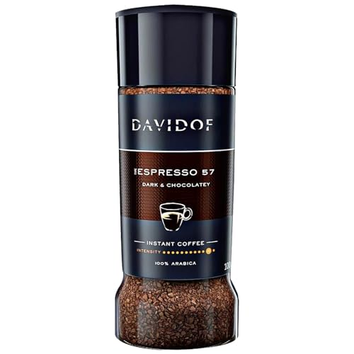 Image of Daviddoff Instant Coffee Assorted Flavours Combo - Crema Intense, Fine Aroma, Espresso 57 & Rich Aroma - 100% Arabica Freeze Dried Coffee Pack of 4 Imported Each 100g