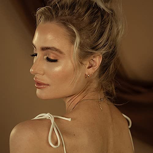 Spiral Hoop Twist Double Earrings - 14K Helix Spiral Earrings, Double Piercing Earrings, Faux Double Hoop Earrings, Tiny Twist Earrings for Women4