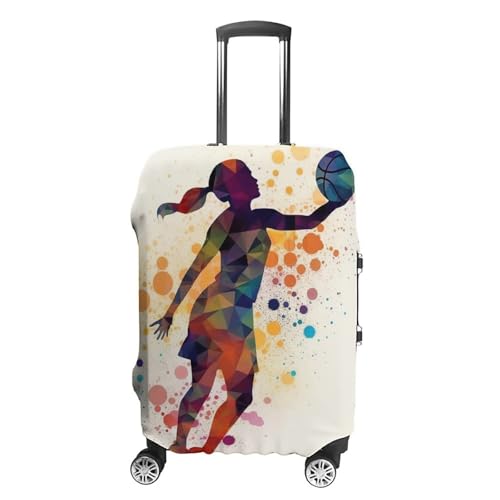 Housse de valise basket fille | Protection bagage lavable 19-32 pouces