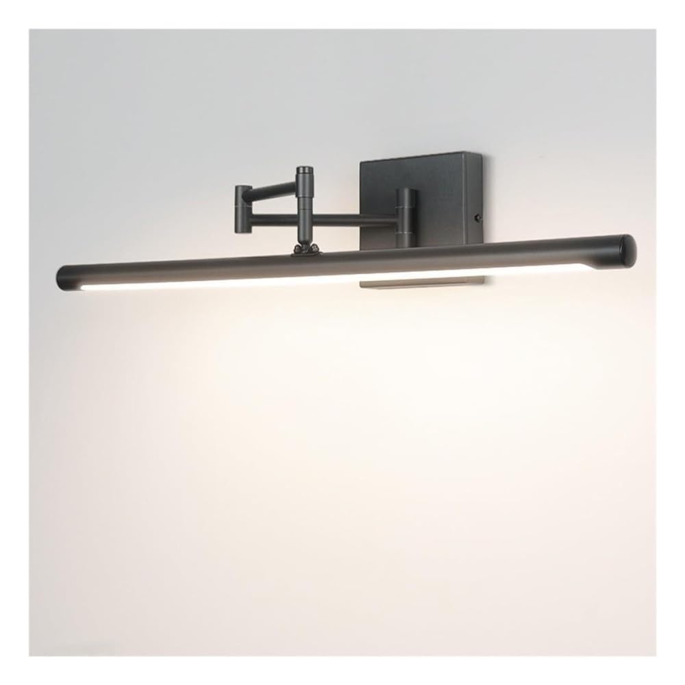 Moderne Kosmetikleuchte mit Schwenkarm, 61,9 cm, Wandmontage, Kunst-Wandleuchte, verstellbare, drehbare Badezimmer-Wandleuchte for Gemälde, Spiegel, Galerie-Display(Warm light,42cm)