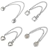 Tivleed 4Pcs Shirt Clips for Women Clothing No-Pin Cinch Clip Cardigan Scarf Collar Decoration Accessories