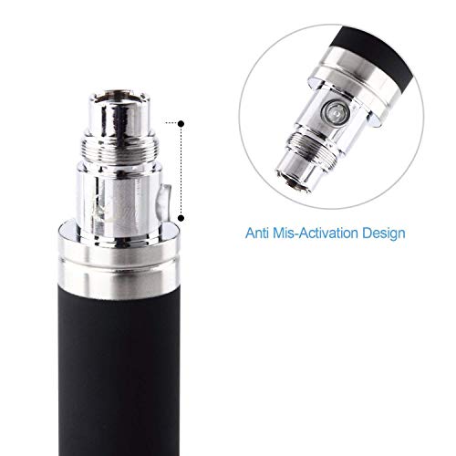 BLACK-GENUINE-GS-eGo-II-2200mAh-E-Cigarette-e-Cig-e-Shisha-Hookah-3-colour-LED-indicator-Battery-USB-Charger