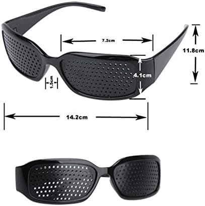 Black Eyesight Improvement Vision Care Exercise Eyewear Pinhole Glasses Training
