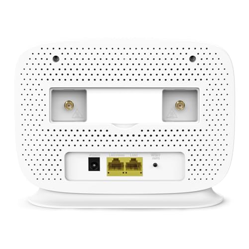 TP-Link TL-MR105 4G LTE WiFi Router, 4G Router, Plug&Play, SIM Card Slot, 2 LAN/WAN Ports for Ethernet Cable, Up to 32 Devices, Parental Controls, Guest Network, Home/Remote, 300Mbps Wireless