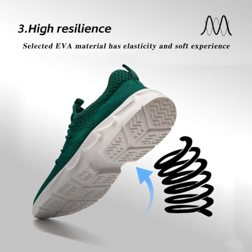 Image of DLWKIPV Mens Running Shoes Sneakers Tennis Non Slip Walking Gym Workout Athletic Slip On Casual Lightweight Breathable Mesh Fashion