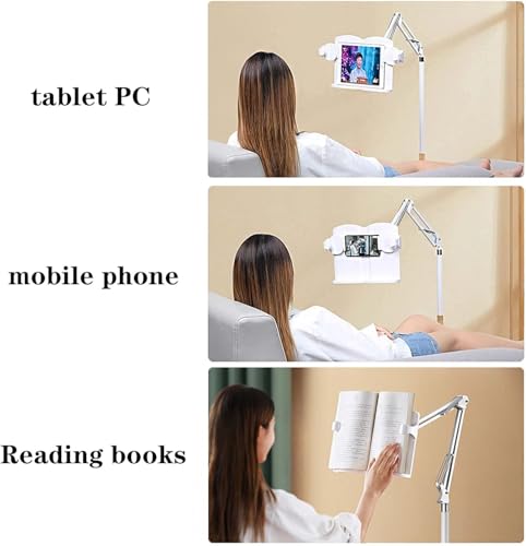 Ergonomischer Leseständer - 360° drehbar & höhenverstellbar, freihändiger Bodenhalter für Bücher/Tablets, perfekt für Bett, Büro, Küche - Bequeme und vielseitige Leselösung