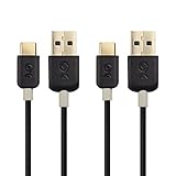 Cable Matters 2-Pack USB Type C (USB-C) to Type A (USB-A) Cable in Black 1 Foot
