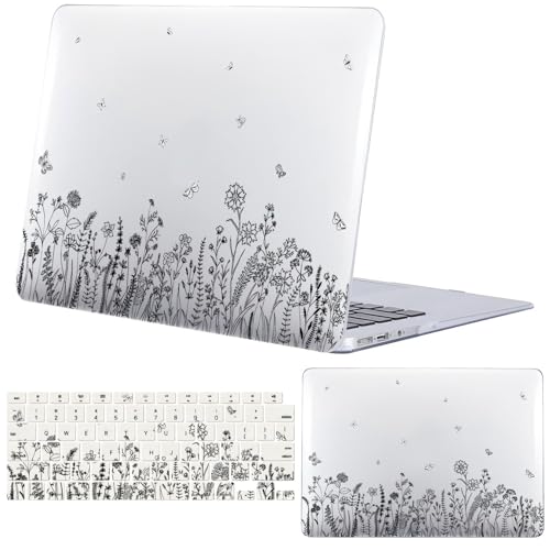 Coque MacBook Air 13 Plastique Rigide Modèle A1466 Housse Éco-Polycarbonate Style Floral