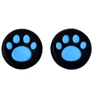 TCOS TECH Paw Silicone Key Protector Thumb Grips Anti-Slip Silicone Cap Cover for PS5 PS4 PS3 Xbox Series X / Series S Xbox One Xbox 360 Controller - Blue (2 Pcs)