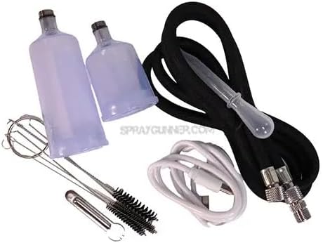Cordless Airbrush Compressor set trigger type pistol grip, 2 Batteries included. Portable Cordless Airbrush Compressor Kit for Painting, Nail Art, Scale Modeling, Makeup, Cake, Barbershop image 5