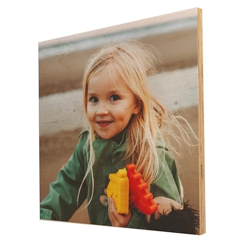 wandmotiv24 Holz-Wandbild - Foto auf Holzplatte mit Online-Vorschau - personalisierte Wanddeko - Holzbild mit Wunschmotiv - Fotogeschenk - 20x20 cm wandmotiv24 Holz-Wandbild - Foto auf Holzplatte mit Online-Vorschau - personalisierte Wanddeko - Holzbild mit Wunschmotiv - Fotogeschenk - 20x20 cm