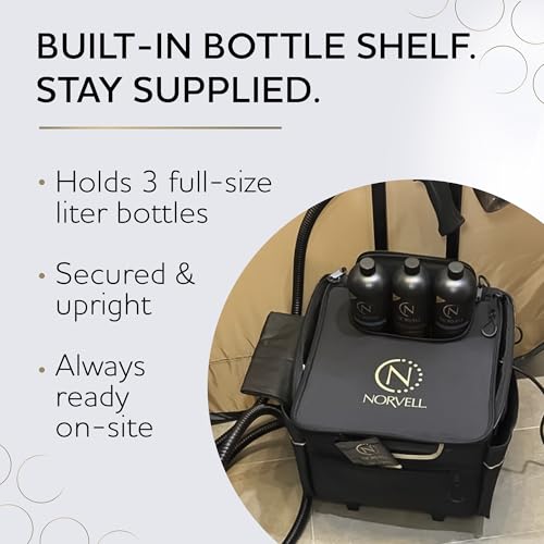 Norvell Sunless Pro Travel Bag – Professional Rolling Trolley for Spray Tan Equipment, Lightweight Organizer Case with Compartments for Sunless Artists - Image 6