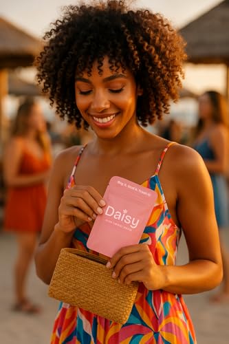 Image of Odor-Proof Sanitary Trash Bags for Tampons, Pads, Discs, Panty Liners & Feminine Wipes | The Daisy Pouch +Plus Discreet Disposal Bags for Home, Work, School & Travel