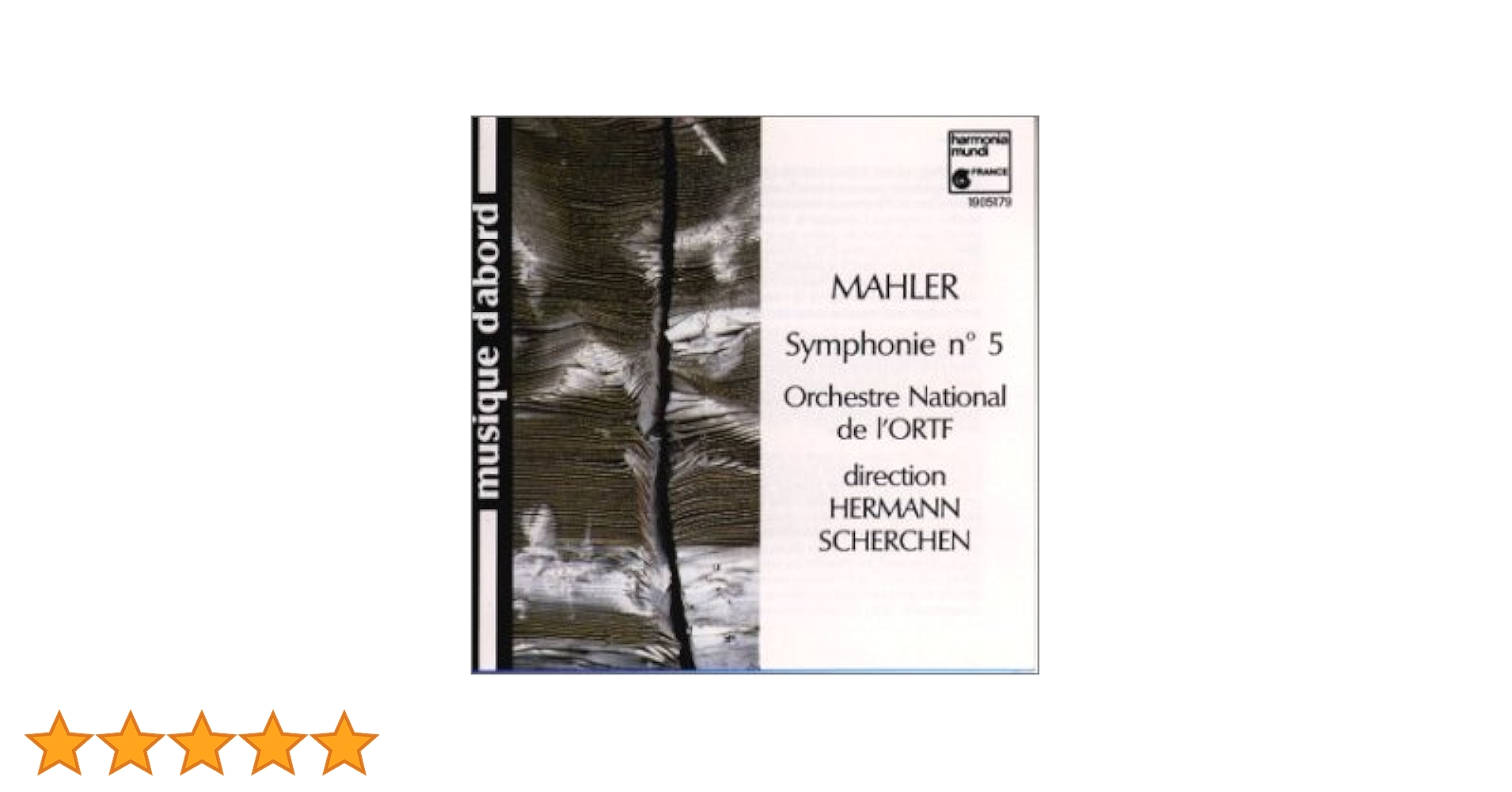 【売約済】シェルヘン&フランス国立放送管／マーラー:交響曲第5番 (ライヴ盤) Amazon.co.jp: マーラー:交響曲第5番: ミュージック