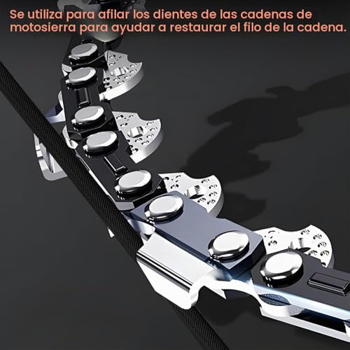 Miniatura 4 de 4 Piezas Lima Motosierra,3,2mm 4,0mm 4,8mm 5,5mm Limas Redondas Para Motosierras,Lima Redonda Para Cadena De Sierra Con Mango,Para Motosierras Para Reparar Y Afilar Cadenas De Motosierra