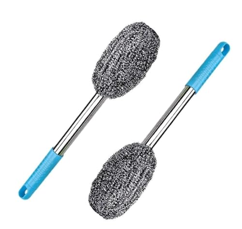 Toilet Cleaning Brush with Long Handle | Flexible Bathroom Scrubber for Deep Cleaning | Powerful 360° Scrubber for Deep Cleaning | Hygienic & Rust-Fre