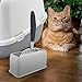 Milisten Litter Scoop Holder Stand for Cat Litter Box Container Storage Multi-Functional Design Grey Color