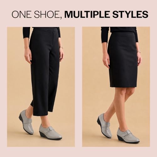 Image of FAUSTO Women's Outdoor Fashion Hook and Loop Platform Heel Wedges