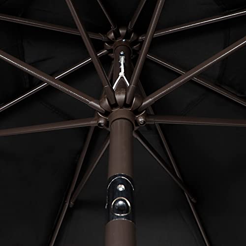 blissun 939 outdoor patio umbrella outdoor table umbrella yard umbrella market umbrella with 8 sturdy ribs push button tilt and crank