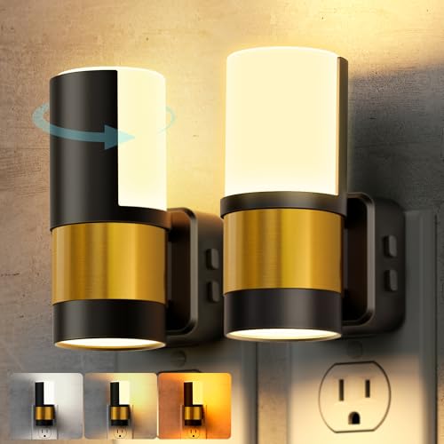 Image of Briignite Night Lights Plug into Wall 2 Pack Dimmable 3CCT Night Light