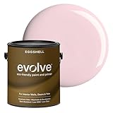 EVOLVE Paint & Primer: Environment-friendly, Low Sheen with One-coat Coverage for Interior & Exterior surfaces (Posy Pink, 1-Gallon)