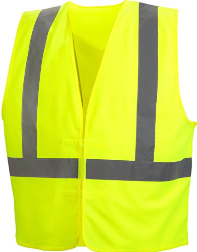 Pyramex Safety Hi-Vis Safety Vest with Reflective Tape, Hi-Vis Lime, 2X-Large #1