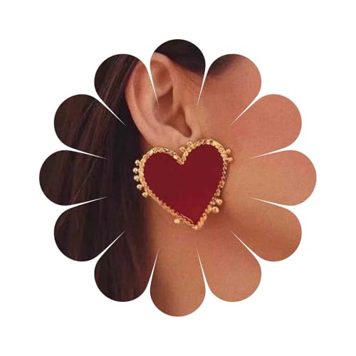 SOFIA MILANI - Pendientes Para Mujeres En Plata De Ley 925 - Chapados En Oro - Pendiente De Botón De Corazón - E2545