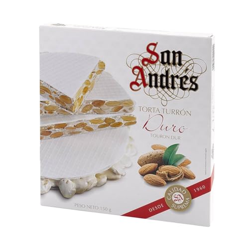 TURRON - TURRONES DE NAVIDAD - TURRÓN DURO - Torta imperial (300g), Turrón al estilo de Alicante, Elaboración Artesanal, Calidad Suprema | Degusta Teruel |