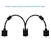 immagine 4ICZI Splitter VGA Cavo 2 in 1 Porta 30cm, Sdoppiatore VGA Maschio a 2 VGA Femmina Y Adattatore VGA, 1080P Full HD per PC, TV, Monitore, Proiettore, Video, Computer, etc
