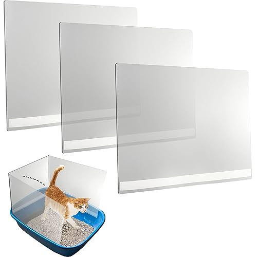 3 Pcs Protector Anti-Salpicaduras para Arenero de Gato miniatura 1
