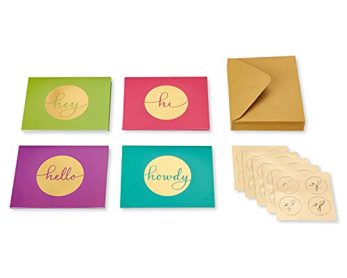 Image of Papyrus Blank Cards with Envelopes, Hello (20-Count)Birthday