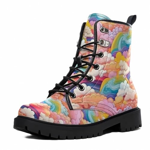 Bottes combat imprimées pour style quotidien et fêtes