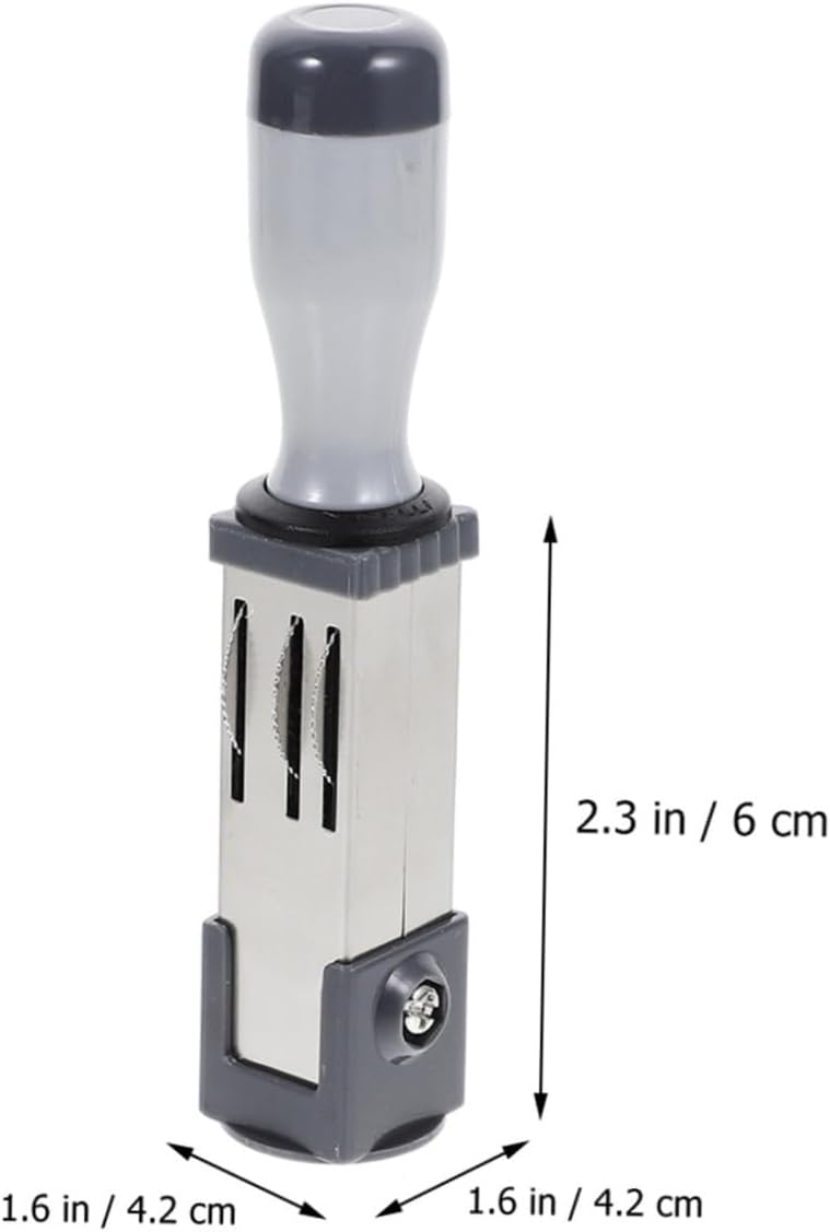 Handheld Date Stamper Portable Multi-use Stamp with Day Date Rolling Stamp for Easy Labeling Gift Bags and Cards Lightweight Convenient Accessory