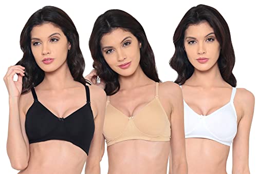 Image of Laavian Women's Cotton Non Padded Non-Wired Shaper T-Shirt Bra