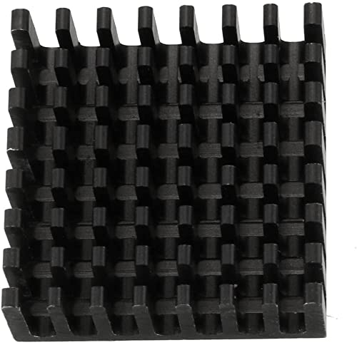 N/A - Radiatore di Raffreddamento in Alluminio, Circuito di Raffreddamento, alettone Nero, 22 x 22 x 10 mm, 5 Pezzi per LED semiconduttore Circuito Integrato, Dispositivo