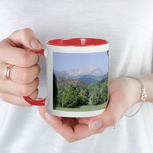 Taza de Cerámica CafePress 11 oz Blanco/Rojo miniatura 5