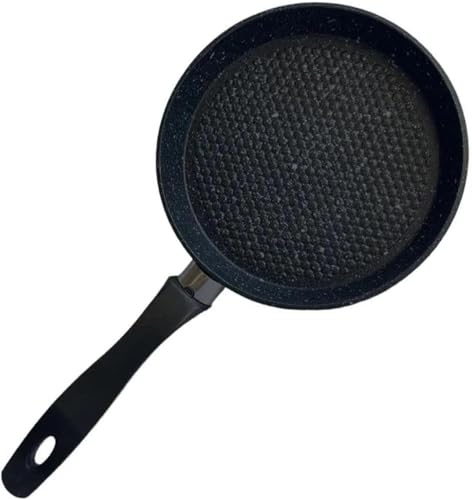 12 cm Granit Sos Tavası; Mini Tereyağı Tavası, Yapışmaz Küçük Tava, Yumurtalık, Sos ve Tereyağı Eritme için Tek Kişilik Mutfak Tavası (Yuvarlak)