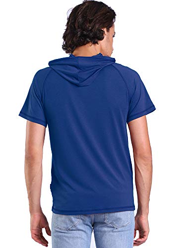 Gary Com Men's Short Sleeve Hoodie T-Shirt Pullover Workout Sweatshirt with Pocket2