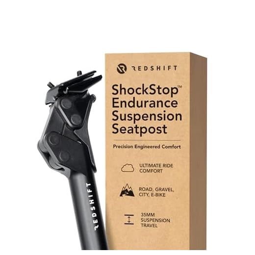 REDSHIFT ShockStop Suspension Seatpost for Bicycles, Shock-Absorber Bike Seat Post for Road, Gravel, Hybrid, and E-Bikes, 27.2mm x 350mm