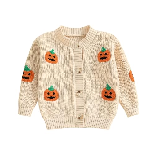 Halloween Baby Girl Clothes Toddler Girl Sweater Cardigan Knit Sweater Fall Winter Clothes Kawaii Sweater Cute Tops