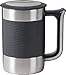Trudeau 08715800 Boardroom II Desk Mug 16 oz, Charcoal, Grey