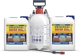 Raincheck Universal Water Seal (2 x 5 Litre & Sprayer) Breathable, Colourless, Exterior Brick, Wood and Stone Sealer