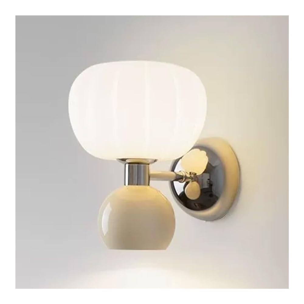 TONFON Metal Candlestick Wall Light Metal Bedside Wall Sconce with Acrylic Shade, G9 Lighting Wall Mounted Lamp for Bedroom Living Room Study Room Dining Room Hallway Stairs Hall Restaurant
