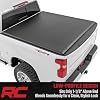 Rough Country Soft Roll Up Tonneau Cover for Chevy Silverado 1500 & GMC Sierra 1500 (20192026) Marine-Grade Vinyl, No-Drill Install, Fits 5'10 Short Bed